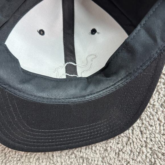 VINTAGE Camel Cigarettes Hat Mens OS Black White Joe Camel Snapback Cap 90s - Picture 9 of 10